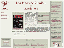 Tablet Screenshot of leyenda.net